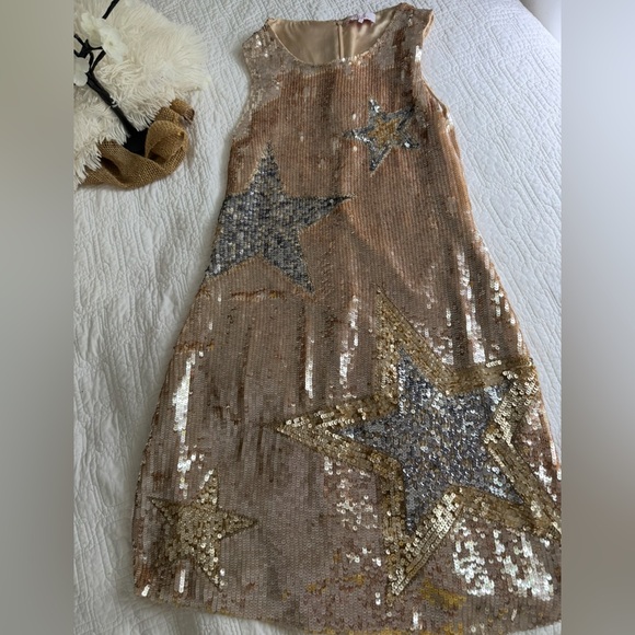 Dress Sequin Star Dress - Gold and Silver - Picture 8 of 11